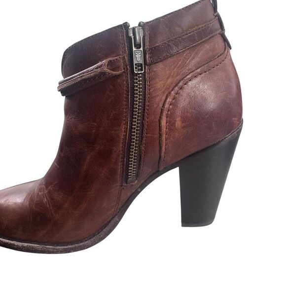 Frye Jenny Brown Ankle Boots - Picture 3 of 16